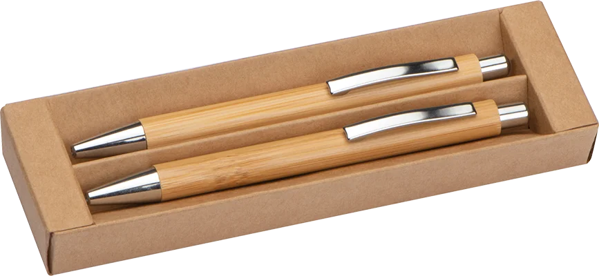 Bamboo writing set - Beige
