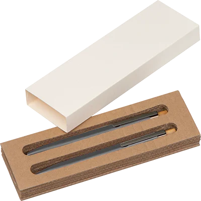 Recycled aluminium writing set - Dark Grey
