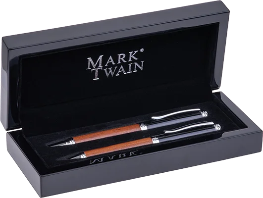 Wood and steel writing set - Beige