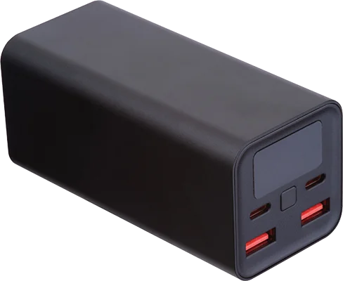 20,000 mAh aluminium power bank, 70 W - Black
