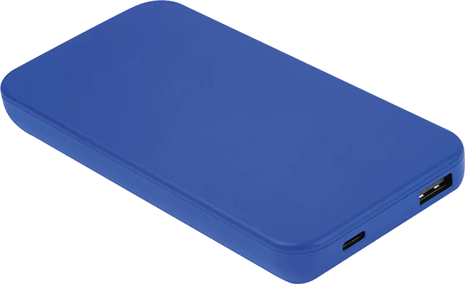 10,000 mAh recycled plastic power bank - Blue