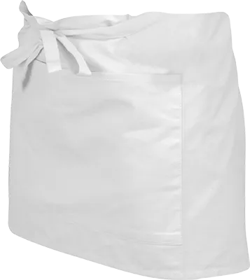 180 g/m² Kellnerschürze aus Baumwolle - Weiß