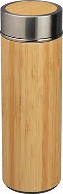 350 ml Bambus Thermoskanne mit Teefilter - Beige