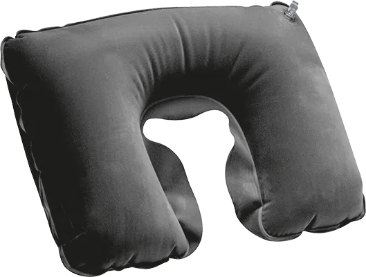 Aufblasbares Nackenkissen - Schwarz