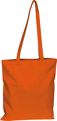 180 g/m² farbige Tragetasche aus Bio-Baumwolle - Orange