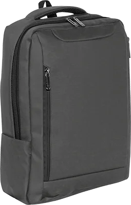 Leatherette laptop backpack for 15–16 inch laptops - Dark Grey