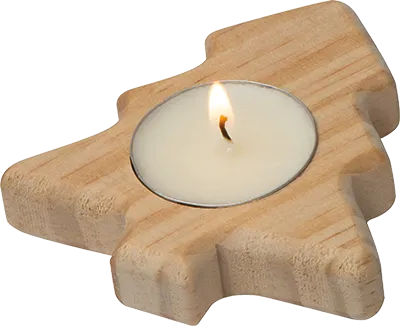 Christmas tree tealight holder - Beige