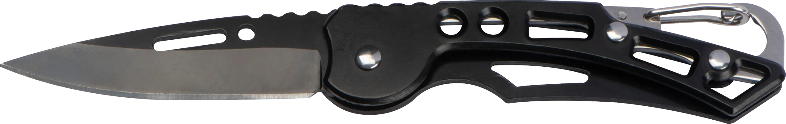 Taschenmesser aus Edelstahl - Schwarz