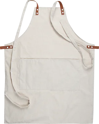 Cotton apron (340 g/m²) - Beige