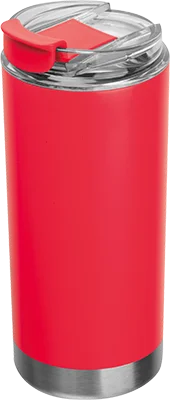 480 ml steel travel mug - Red