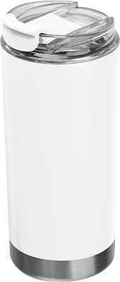 480 ml steel travel mug - White