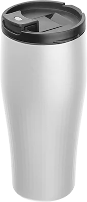 500 ml steel thermo mug - White