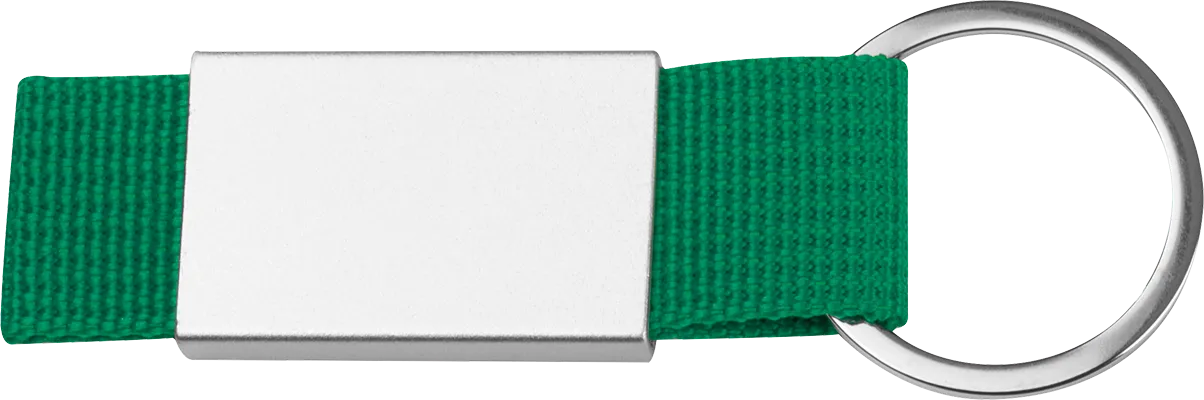 Schlüsselanhänger mit Textilband - Grün