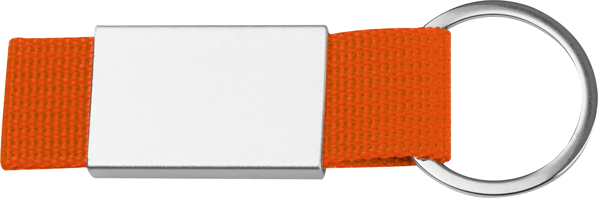 Schlüsselanhänger mit Textilband - Orange