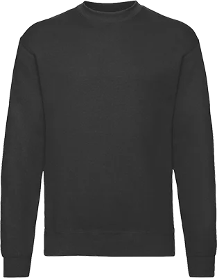 Herren-Sweatshirt mit Rundhals (280 g/m²) - Schwarz
