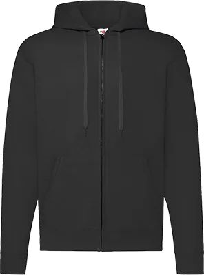 Herren-Zip-Hoodie (280 g/m²) - Schwarz