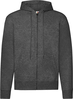 Herren-Zip-Hoodie (280 g/m²) - Grau/Silber