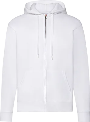 Herren-Zip-Hoodie (280 g/m²) - Weiß