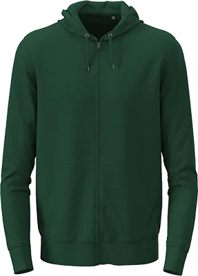 Unisex-Zip-Hoodie (280 g/m²) - Dunkelgrün