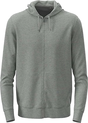 Unisex-Zip-Hoodie (280 g/m²) - Grau