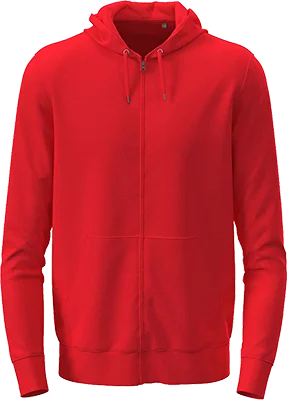Unisex-Zip-Hoodie (280 g/m²) - Rot