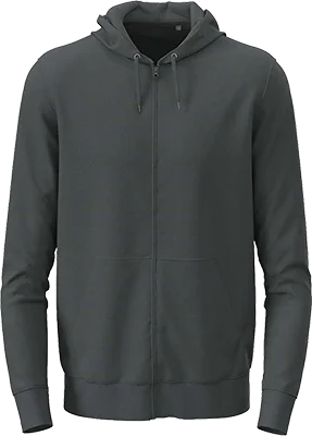 Unisex-Zip-Hoodie (280 g/m²) - Grau/Silber